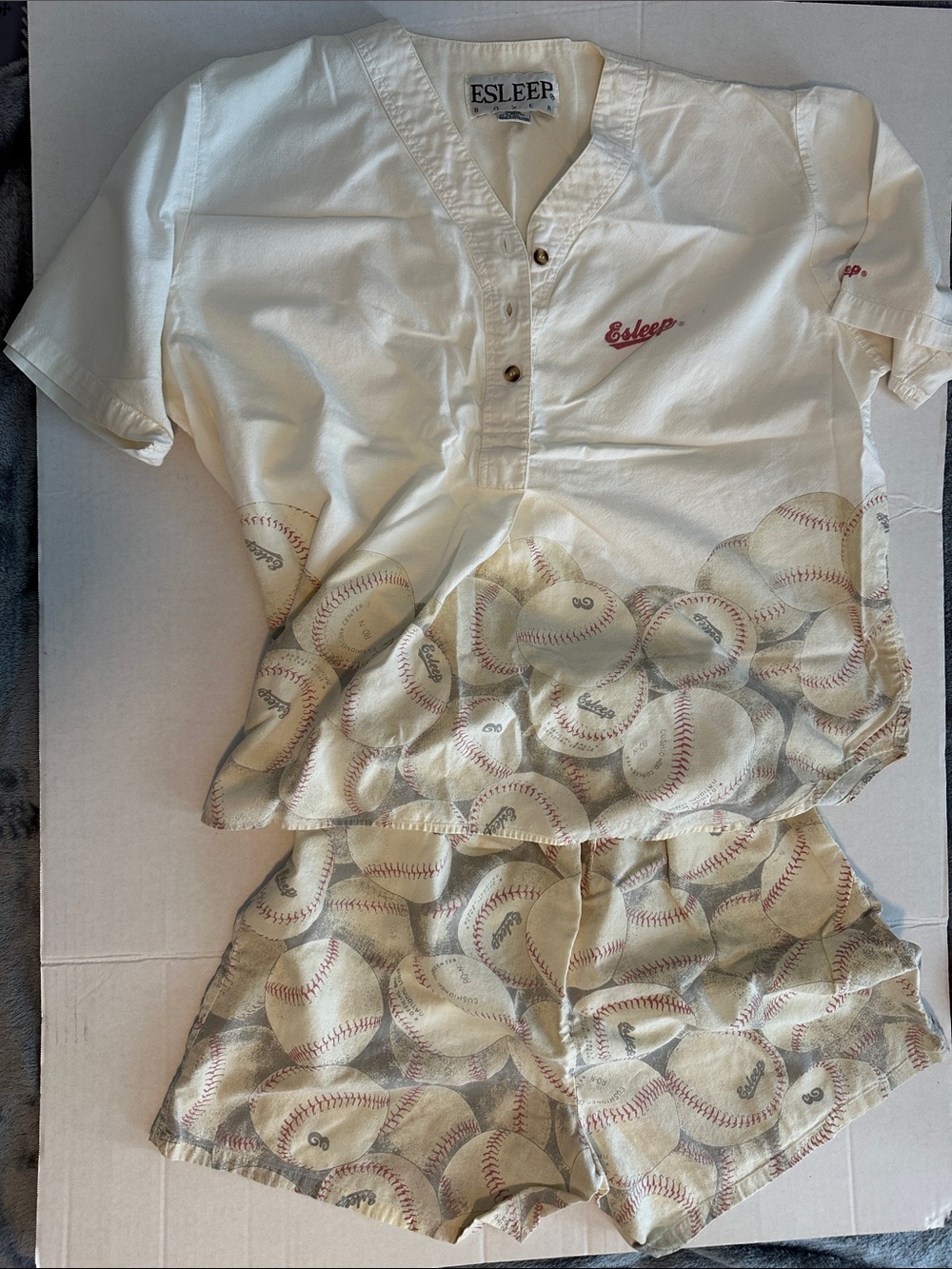 Vintage ESLEEP Boxer pajamas. So comfortable & soft. With pockets. Hong Kong.